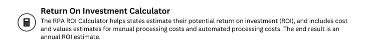 RPA Toolkit: ROI Calculator Icon with Copy