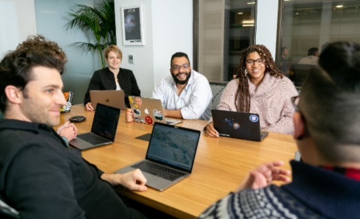 Staff in a meeting