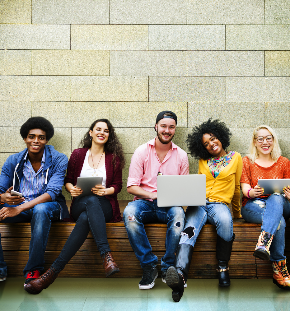Five young adults 