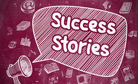 Business Concept-Loudspeaker with Text Success Stories.png