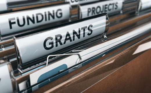 view-brown-folders-focus-on-grants
