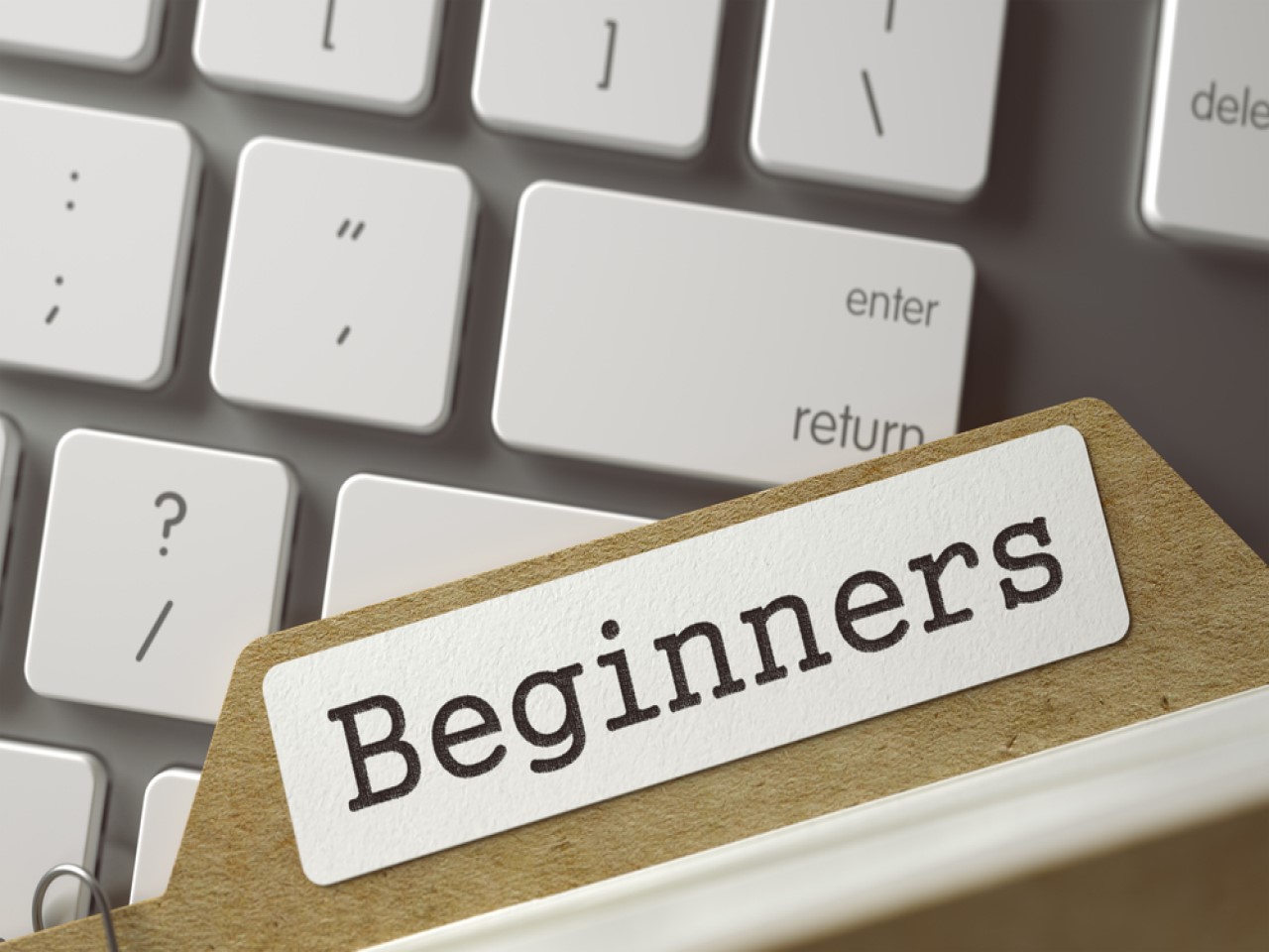Folder labelled "Beginners"