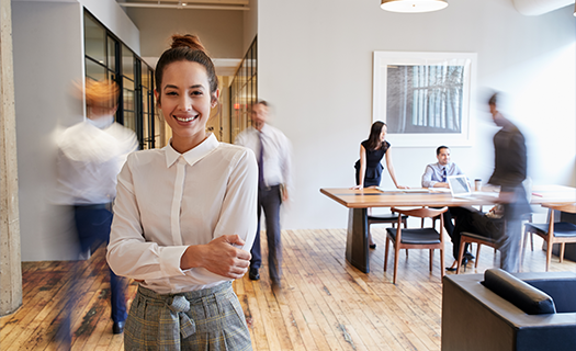 Woman in Office