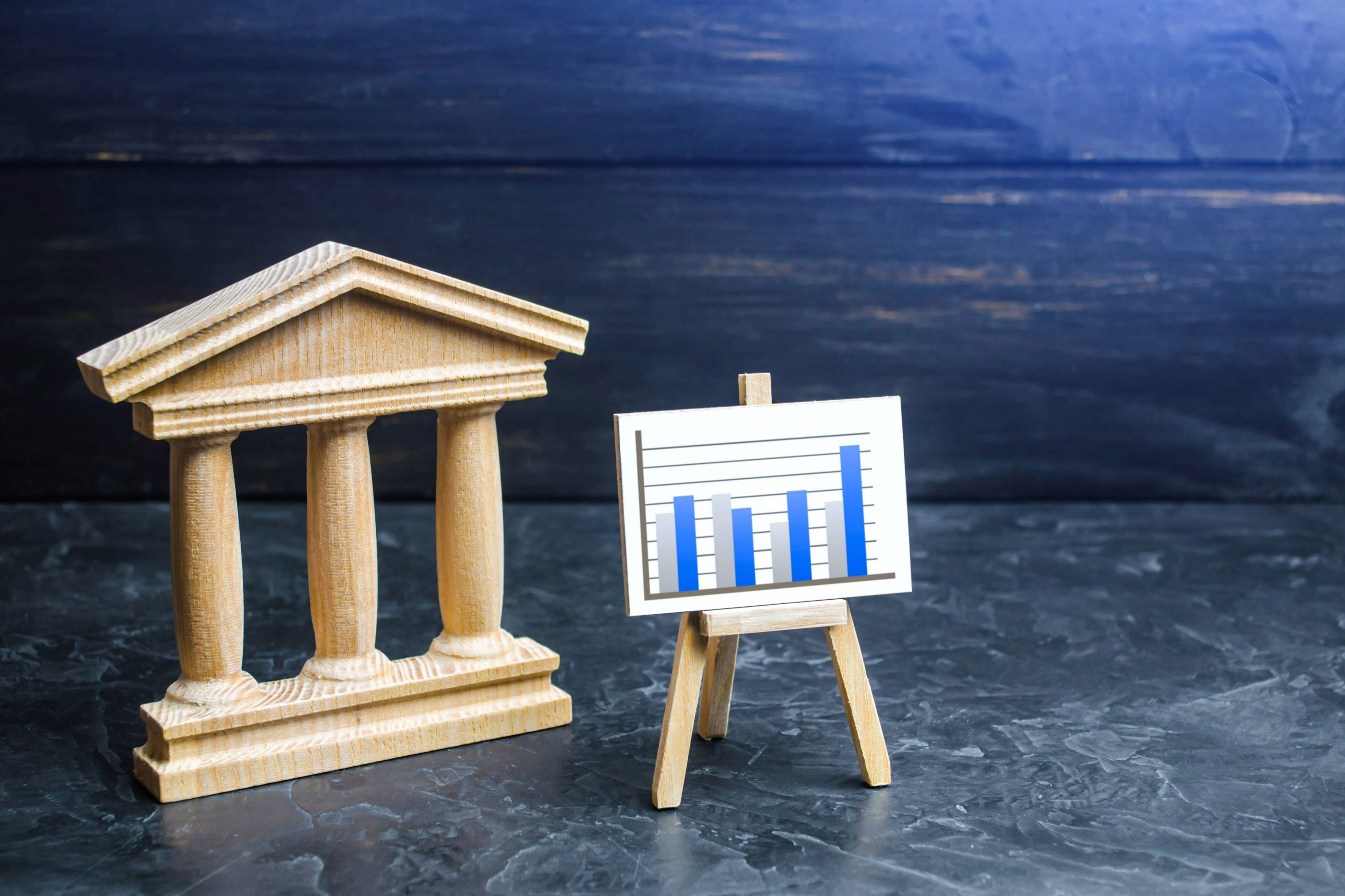 Government statue and chart 