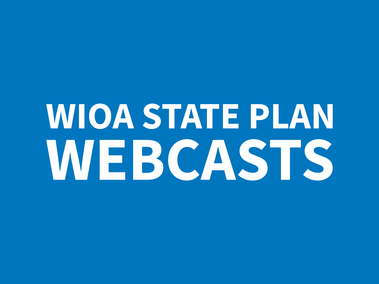 ION State Plan Webcasts