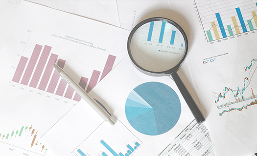 stock-market-analysis-magnifier-graphics-business