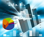 3-D bar and pie charts