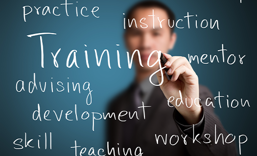 Training concepts written on board