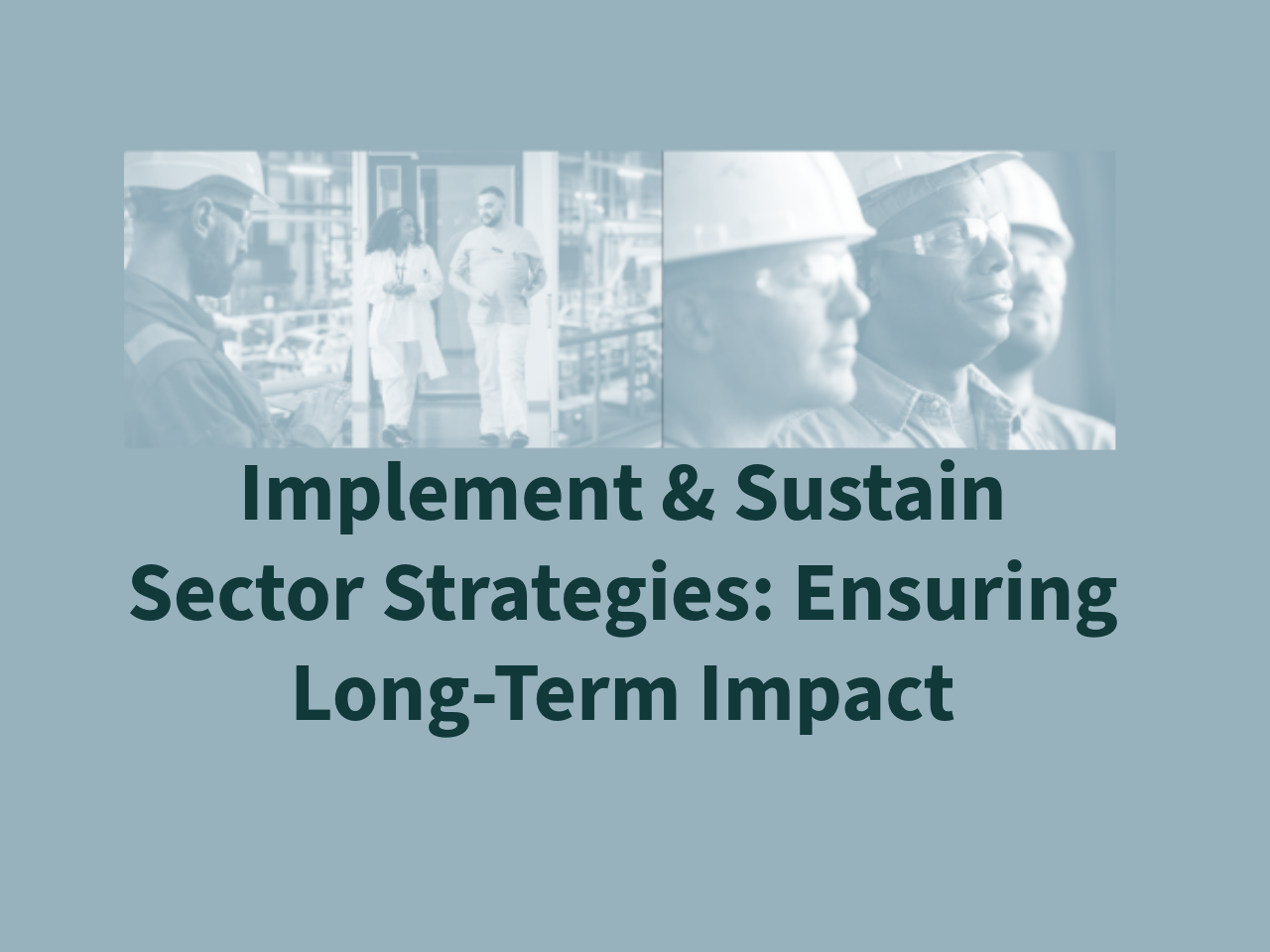 Implement & Sustain Sector Strategies Ensuring Long-Term Impact