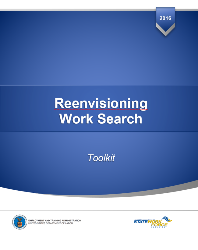 Reenvisioning Work Search Toolkit cover page photo