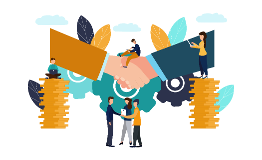 Partnership image - people shaking hands