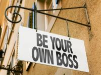 Be your own boss sign
