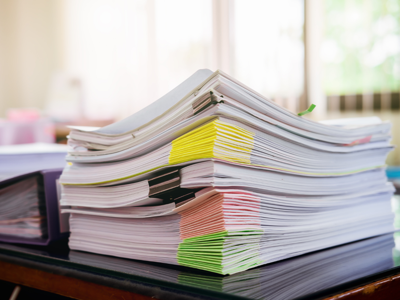 Stack of papers