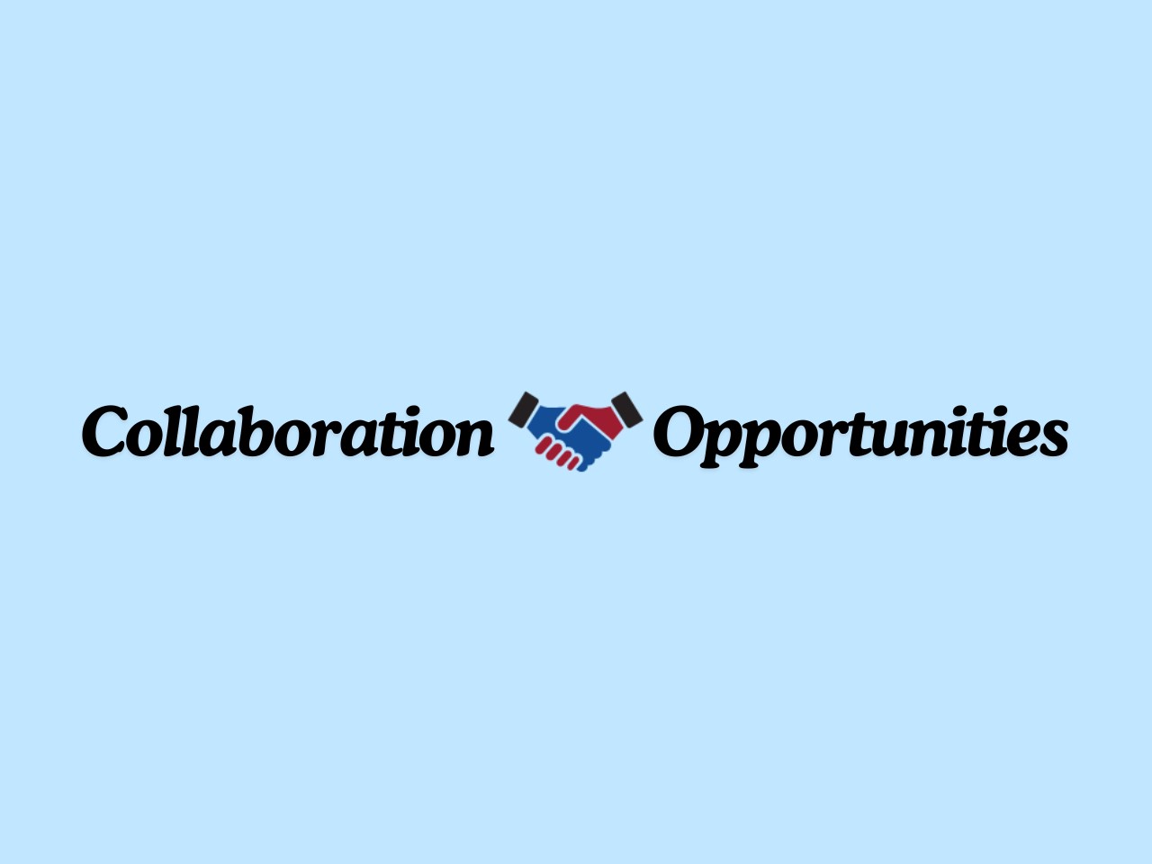 Collaboration Opportunities HomePage