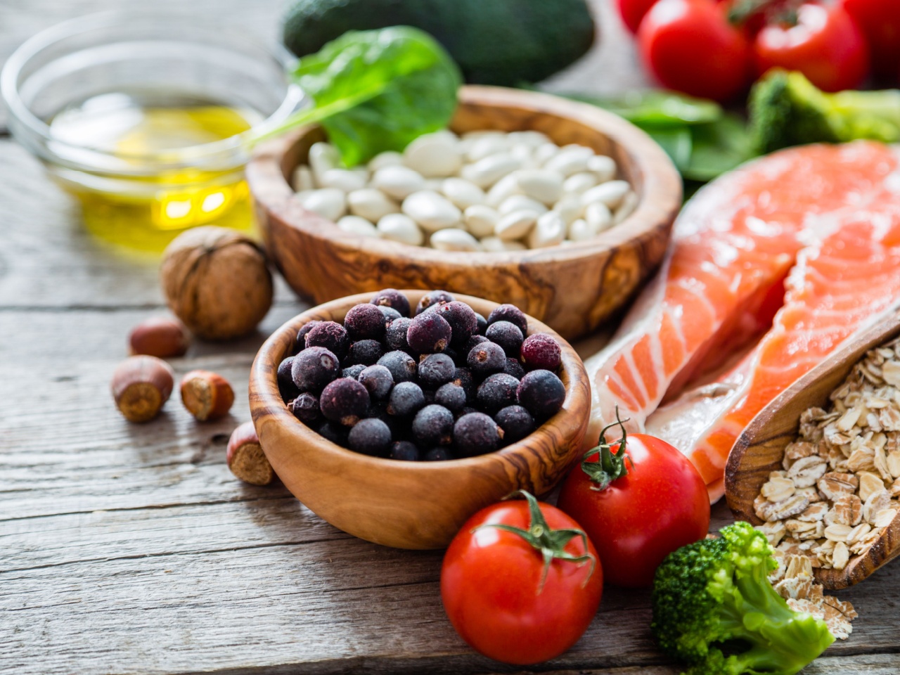 food, fruit, meat, veggies