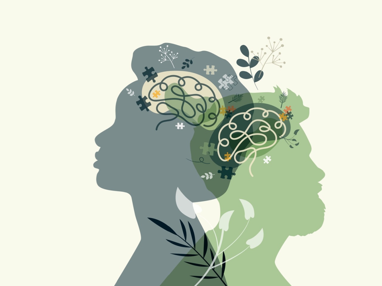 Silhouette of two people