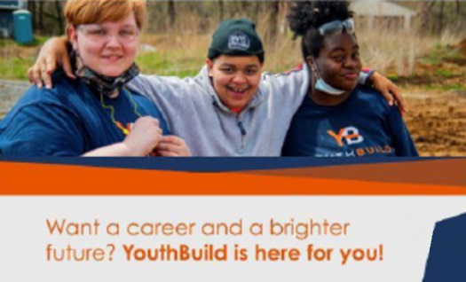 Recruitment Flyer with three young women with arms about each other