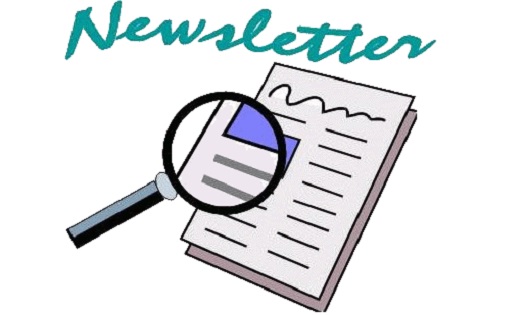 Newspaper with magnifying class enlarging section