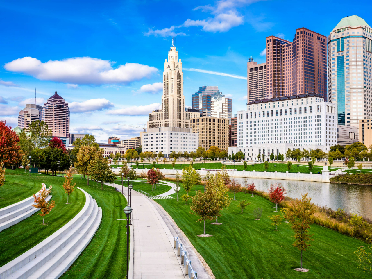 Rendering of downtown Columbus Ohio