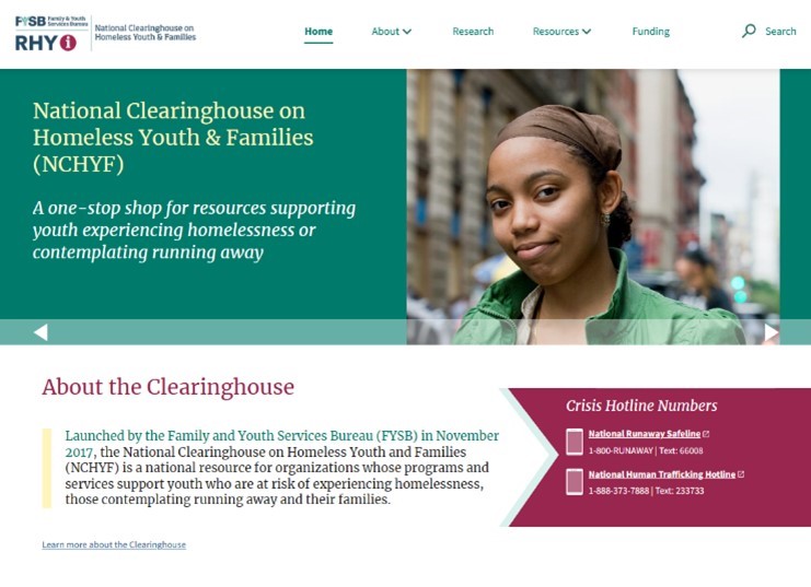 National Clearinghouse on Homeless Youth and Families